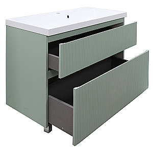 Тумба с раковиной Azario Viola 100/2Н CS00097145 фисташковая для ванной в интернет-магазине Sanbest