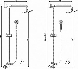 Душевая система Rav-Slezak TERMOSTAT TRM81.5/5-01 купить в интернет-магазине сантехники Sanbest