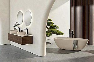 Раковина накладная Villeroy&Boch Antao 40 4A7240AM миндальный купить в интернет-магазине Sanbest