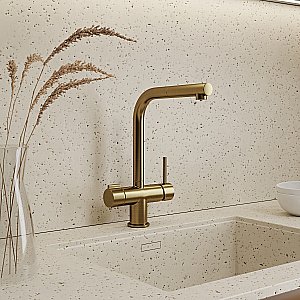 Смеситель для кухни WasserKraft A8987 золото матовое купить в интернет-магазине сантехники Sanbest