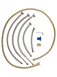 Смеситель на борт ванны WONZON & WOGHAND STEAM, Брашированное золото (WW-88659008-BG) купить в интернет-магазине сантехники Sanbest