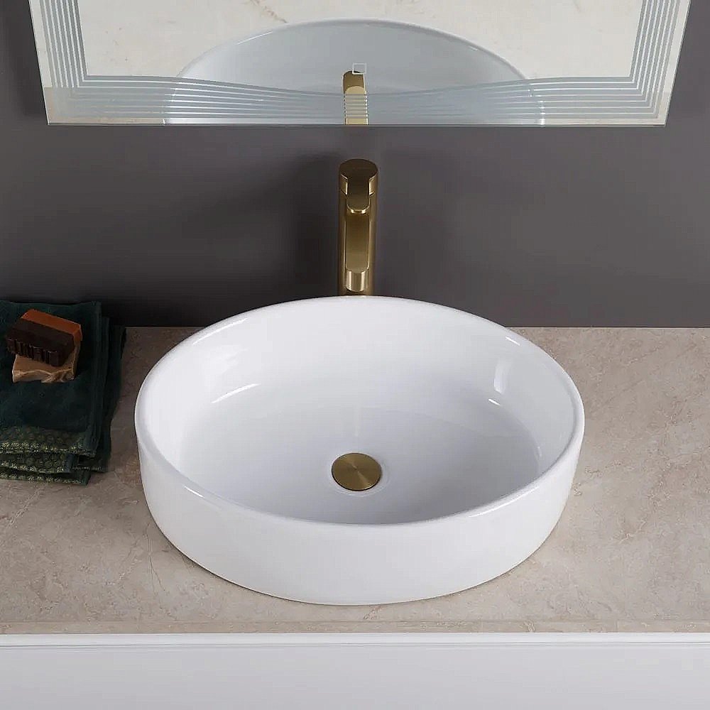 Раковина накладная BelBagno 510 BB1049 белая купить в интернет-магазине Sanbest