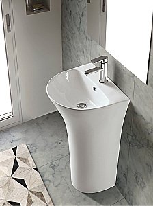 Напольная раковина CeruttiSpa Simona 48 CT7832 белая купить в интернет-магазине Sanbest