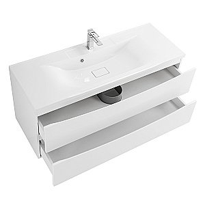 Тумба с раковиной Belbagno MARINO 120 подвесная Bianco Lucido для ванной в интернет-магазине Sanbest