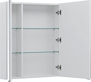 Зеркальный шкаф Aquanet Алвита new 90 белый матовый купить в интернет-магазине сантехники Sanbest