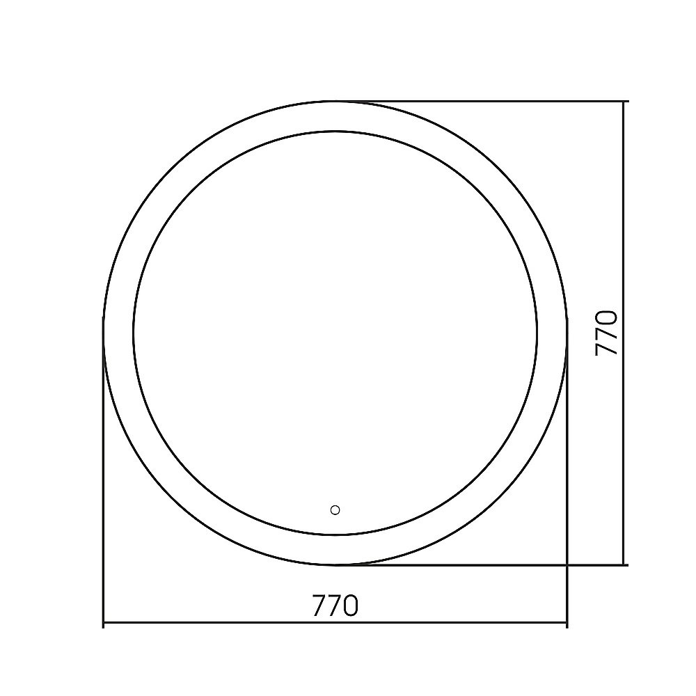 Зеркало ABBER Mond AG6202SL-0.77 77x77 в ванную от интернет-магазине сантехники Sanbest