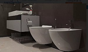 Унитаз подвесной Timo Kulo TK-403 безободковый, с крышкой микролифт купить в интернет-магазине Sanbest