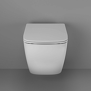 Унитаз подвесной Grossman Thin Rim GR-5603S белый, безободковый, с крышкой микролифт купить в интернет-магазине Sanbest