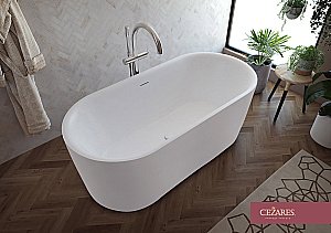 Ванна акриловая Cezares METAURO-INT-Central-180-80-60-W-MATT купить в интернет-магазине Sanbest