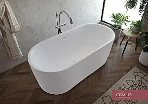 Ванна акриловая Cezares METAURO-INT-Central-180-80-60-W-MATT купить в интернет-магазине Sanbest