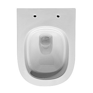 Унитаз подвесной Abber Rechteck AC1218 белый, безободковый, с крышкой микролифт, слив торнадо купить в интернет-магазине Sanbest