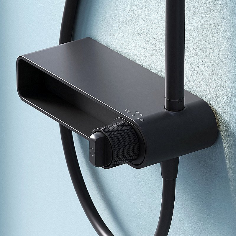 Душевая система AM.PM X-Joy F0785A622 черная купить в интернет-магазине сантехники Sanbest