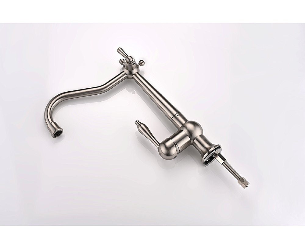 Смеситель для кухни Paulmark Retro Re213226-BS брашированная сталь купить в интернет-магазине сантехники Sanbest