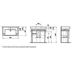 Раковина Laufen Pro 8.1395.6.000.104.1 белая купить в интернет-магазине Sanbest
