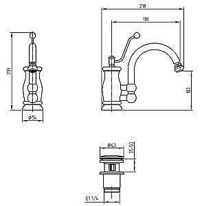 Смеситель для биде Migliore Vivaldi ML.VIV-9923 хром купить в интернет-магазине сантехники Sanbest