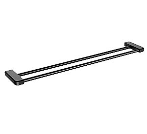 Полотенцедержатель двойной WONZON & WOGHAND, Черный матовый (WW-V3102-MB) купить в интернет-магазине сантехники Sanbest