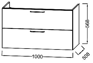 Тумба с раковиной Jacob Delafon Odeon Rive Gauche 100 дуб табак для ванной в интернет-магазине Sanbest
