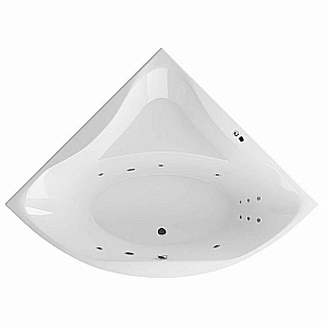 Гидромассажная ванна Excellent Glamour 150х150 LINE WAEX.GLA15.LINE.WH белая глянцевая/форсунки белые купить в интернет-магазине Sanbest