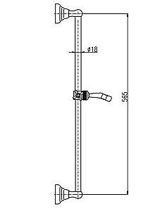 Душевая штанга RAV-Slezak PREMIUM CRISTAL LINE MORAVA MD0553SM бронза купить в интернет-магазине сантехники Sanbest