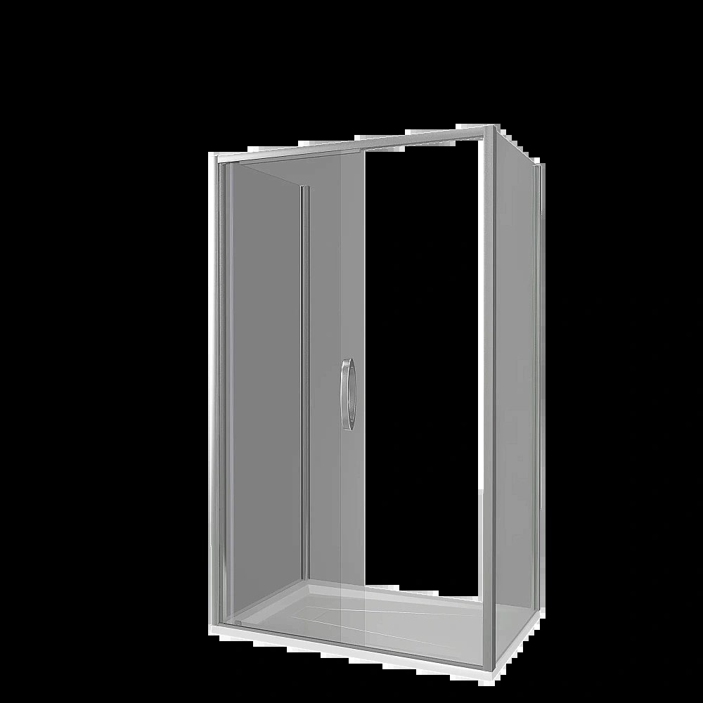 Душевой уголок Good Door Antares WTW+SP+SP 110х100 стекло прозрачное/профиль хром купить в интернет-магазине Sanbest