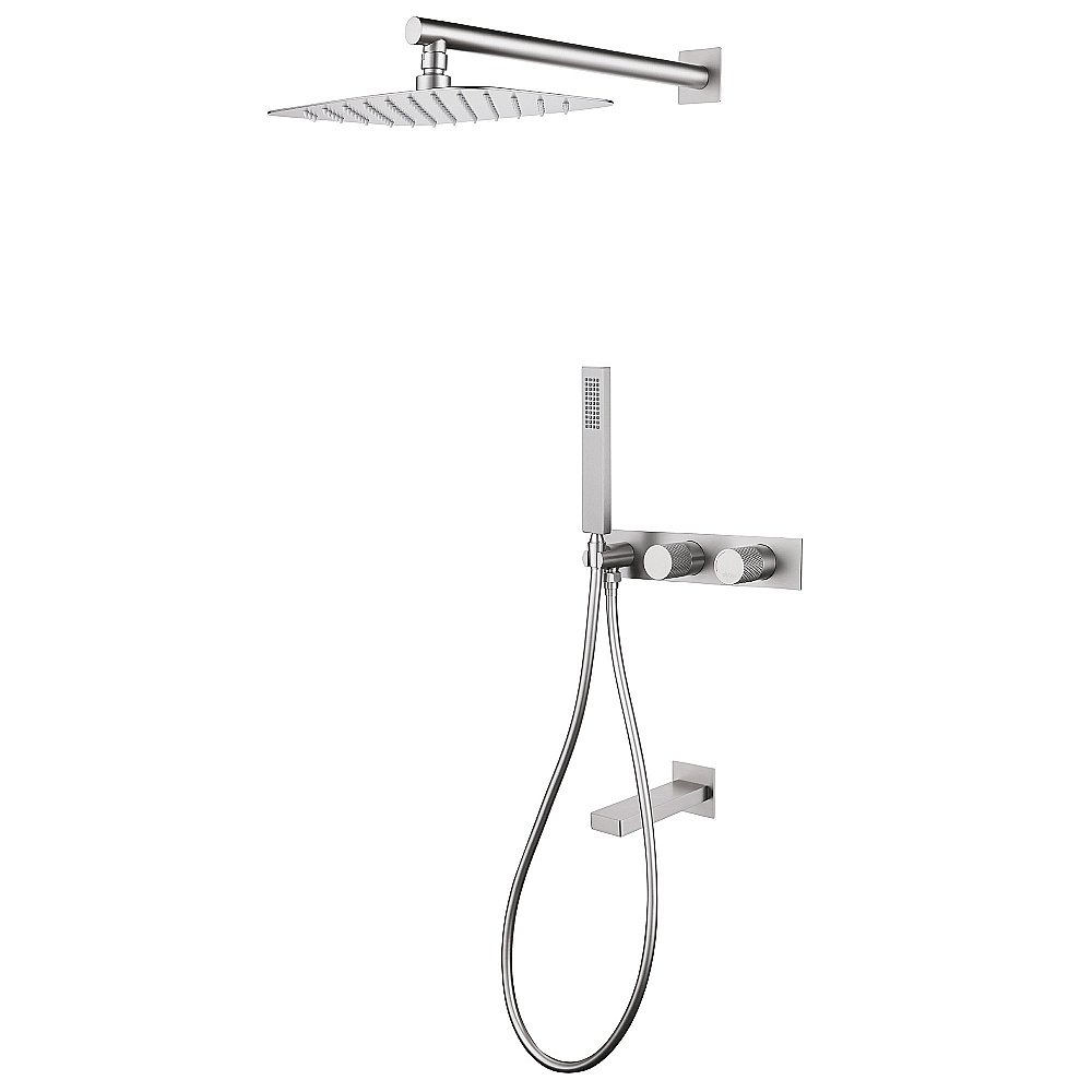 Душевая система ABBER Rund AF8717SP сатин купить в интернет-магазине сантехники Sanbest