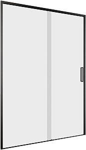 Душевая дверь Aquanet Pleasure Evo 130 AE65-N130-BT стекло прозрачное/профиль черный купить в интернет-магазине Sanbest