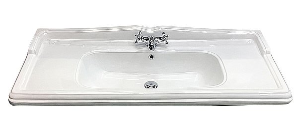 Раковина CeramaLux N 120,5 3312 белая купить в интернет-магазине Sanbest