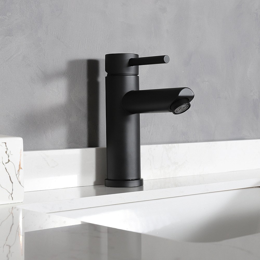 Смеситель для раковины Gid Berlin SS080-BM-K черный матовый купить в интернет-магазине сантехники Sanbest