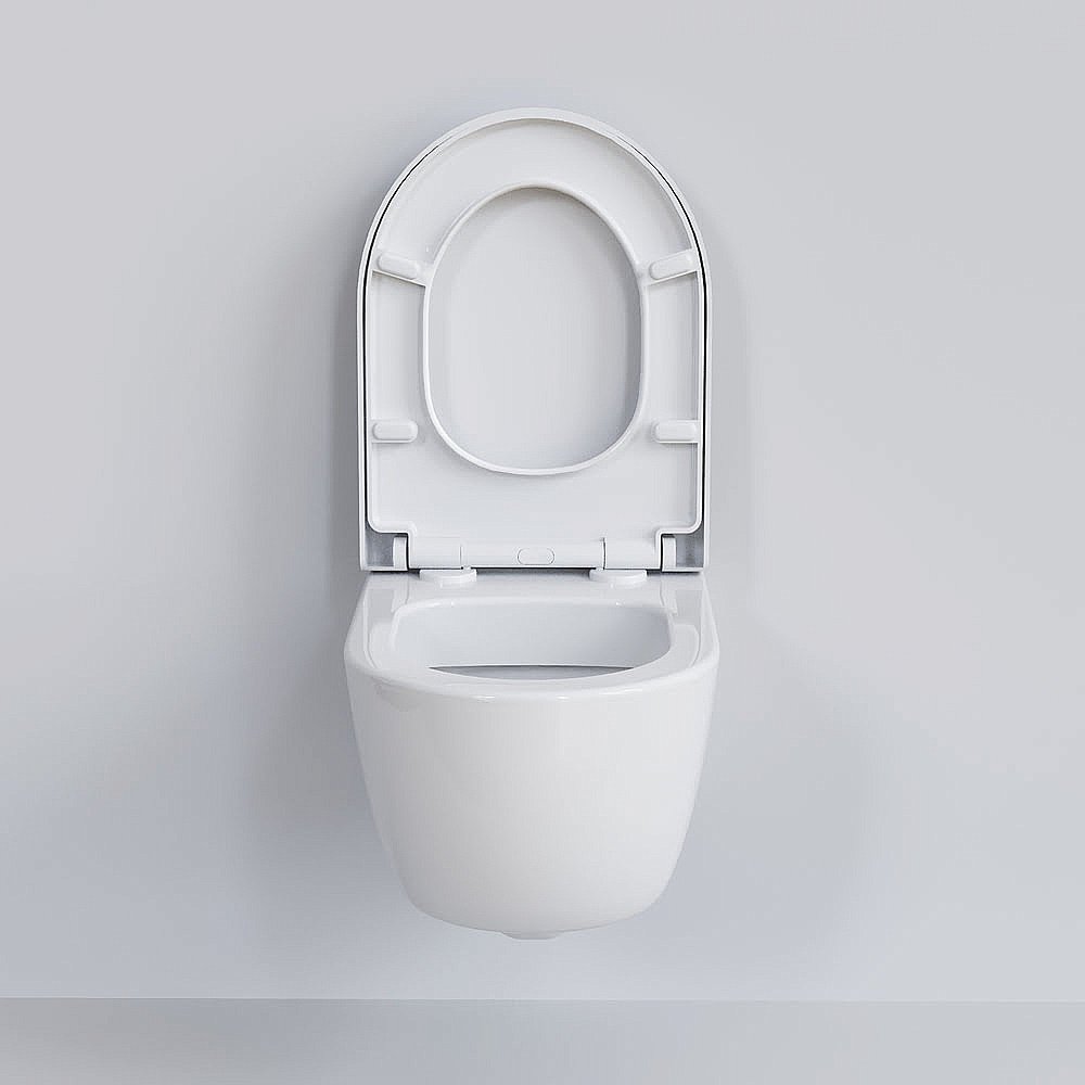 Унитаз подвесной Ambassador Abner 103T20001R безободковый, белый купить в интернет-магазине Sanbest