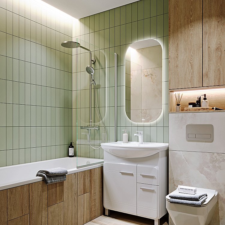 Зеркало Aqwella Soul 55 SOUL0255AH в ванную от интернет-магазине сантехники Sanbest