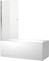 Шторка на ванну Aquanet Alfa 1 75 NF6211 прозрачное стекло/профиль хром купить в интернет-магазине Sanbest