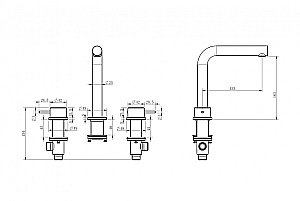 Смеситель для раковины ABBER Emotion 316 AF8808BRG розовое золото брашированное купить в интернет-магазине сантехники Sanbest