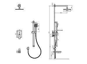 Душевая система Rush Thira TR3635-60White белая матовая купить в интернет-магазине сантехники Sanbest