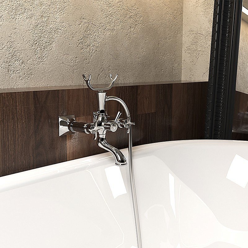 Смеситель для ванны PAINI Elix 85CR111LMKM хром купить в интернет-магазине сантехники Sanbest