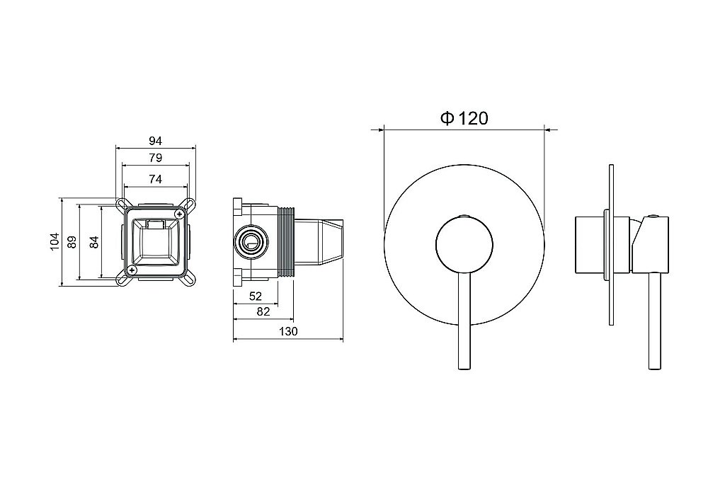 Cмеситель для душа Aquatek Европа AQ1366BG золото шлифованное купить в интернет-магазине сантехники Sanbest