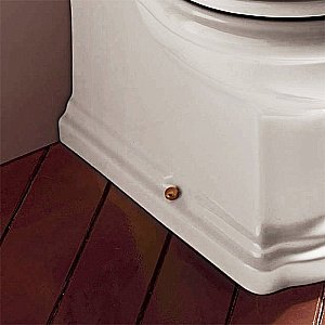 Унитаз напольный Kerasan Waldorf 4116 c низким бачком 4183 Белый/ручка бронза купить в интернет-магазине Sanbest