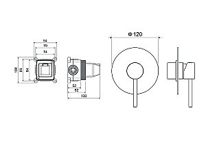 Cмеситель для душа Aquatek Европа AQ1366BG золото шлифованное купить в интернет-магазине сантехники Sanbest