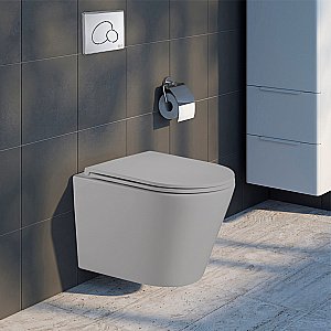 Унитаз с инсталляцией WeltWasser AMBERG 506 + SALZBACH 043 GL-WT + AMBERG RD-MT CR купить в интернет-магазине Sanbest