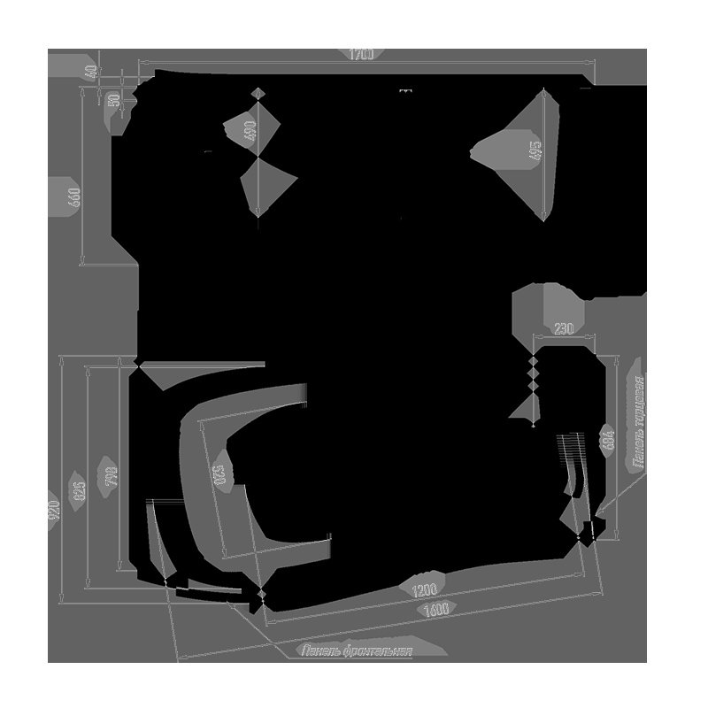 Акриловая ванна Timo VINO1792 170x92 белая купить в интернет-магазине Sanbest