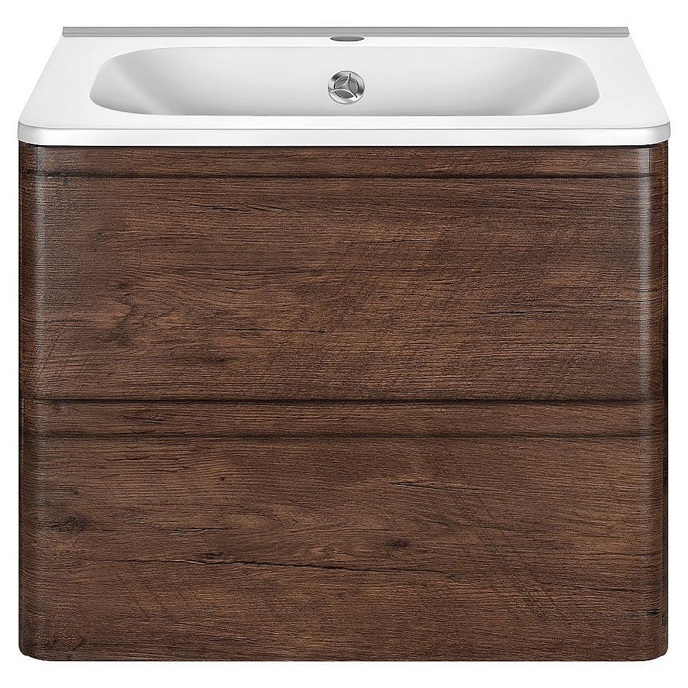 Тумба с раковиной Vincea Vico 60 темное дерево для ванной в интернет-магазине Sanbest