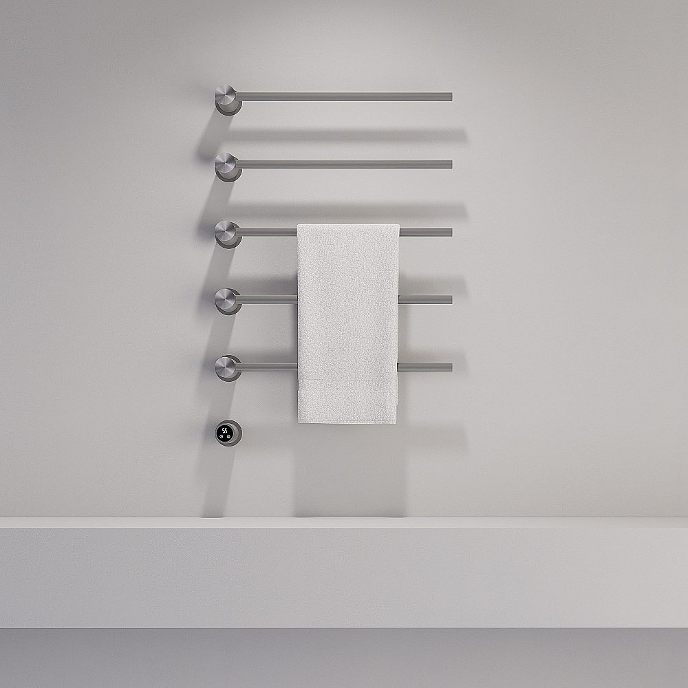 Полотенцесушитель электрический ABBER Charme AH4005BST сталь брашированная купить в интернет-магазине сантехники Sanbest