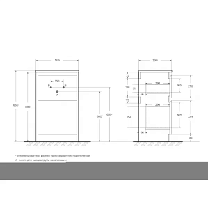 Тумба с раковиной BelBagno Kraft 39 500 Rovere Tabacco для ванной в интернет-магазине Sanbest