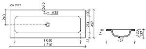 Раковина Ceramica Nova Element CN7017 купить в интернет-магазине Sanbest