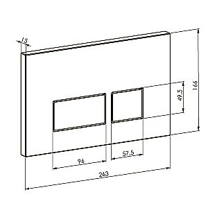 Кнопка для инсталляций Boheme 664-BR бронза купить в интернет-магазине сантехники Sanbest