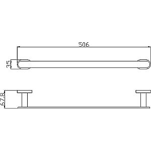 Полотенцедержатель Rav-Slezak Yukon YUA0701/50 хром купить в интернет-магазине сантехники Sanbest