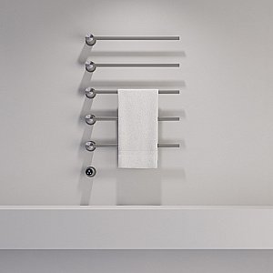 Полотенцесушитель электрический ABBER Charme AH4005BST сталь брашированная купить в интернет-магазине сантехники Sanbest