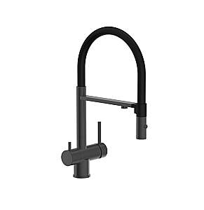 Смеситель для кухни Good Door KITCHEN-C СМ00052 оружейная сталь купить в интернет-магазине сантехники Sanbest