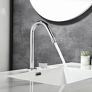 Смеситель для раковины Black&white Gravity GF-7108-С хром купить в интернет-магазине сантехники Sanbest