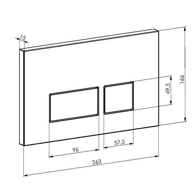 Кнопка для инсталляций Boheme 664-BR бронза купить в интернет-магазине сантехники Sanbest