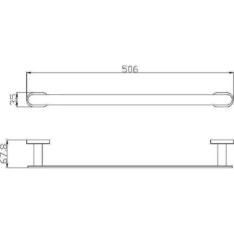 Полотенцедержатель Rav-Slezak Yukon YUA0701/50 хром купить в интернет-магазине сантехники Sanbest